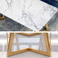 Rectangle Top Dining Table Traditional Luxury Table with Sled Base in Gold Clearhalo 'Dining Tables & Seating' 'Dining Tables' 'dining_table' 'furn' 'furn_dining_table' 'Furniture' 'furniture_dining_table' 'Kitchen & Dining Furniture' 'kitchen' 'kitchen_dining_table' 4985483
