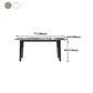 Rectangle Stone Dining table Modern 4 Black Solid Wood Legs Dining Table Clearhalo 'Dining Tables & Seating' 'Dining Tables' 'dining_table' 'furn' 'furn_dining_table' 'Furniture' 'furniture_dining_table' 'Kitchen & Dining Furniture' 'kitchen' 'kitchen_dining_table' 4985515