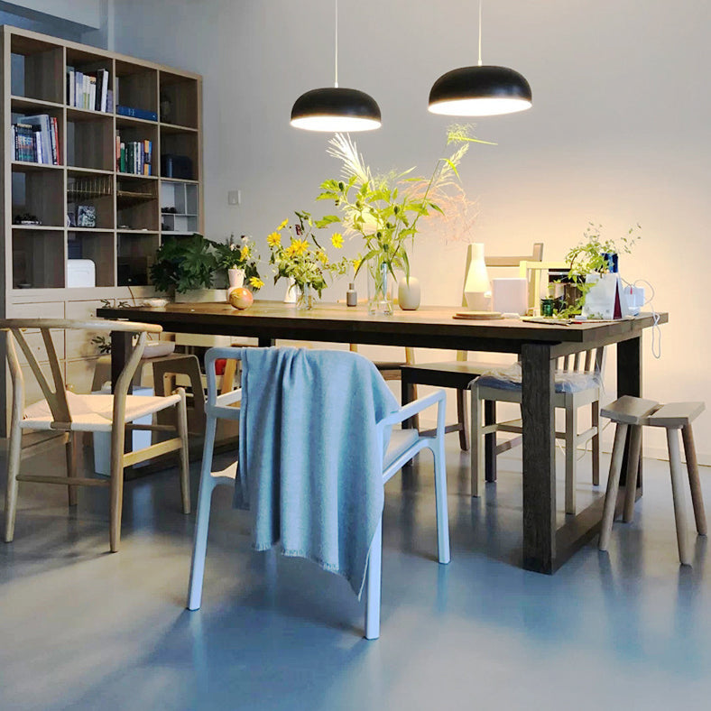 Solid Wood Top Dining Table Contemporary Rectangle Dining Table with Sled Base 63"L x 27.6"W x 29.5"H Without Chairs Clearhalo 'Dining Tables & Seating' 'Dining Tables' 'dining_table' 'furn' 'furn_dining_table' 'Furniture' 'furniture_dining_table' 'Kitchen & Dining Furniture' 'kitchen' 'kitchen_dining_table' 4985518