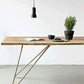Wood Top Dining Table Industrial Rectangle Table with Double Pedestal Base Clearhalo 'Dining Tables & Seating' 'Dining Tables' 'dining_table' 'furn' 'furn_dining_table' 'Furniture' 'furniture_dining_table' 'Kitchen & Dining Furniture' 'kitchen' 'kitchen_dining_table' 4985540
