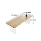 Wood Top Dining Table Modern Rectangle Table with Double Pedestal Base Clearhalo 'Dining Tables & Seating' 'Dining Tables' 'dining_table' 'furn' 'furn_dining_table' 'Furniture' 'furniture_dining_table' 'Kitchen & Dining Furniture' 'kitchen' 'kitchen_dining_table' 4985560