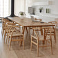 Solid Wood Top Dining Table Traditional Luxury Rectangle Table with 4 Wood Legs 63"L x 27.6"W x 29.5"H Without Chairs Clearhalo 'Dining Tables & Seating' 'Dining Tables' 'dining_table' 'furn' 'furn_dining_table' 'Furniture' 'furniture_dining_table' 'Kitchen & Dining Furniture' 'kitchen' 'kitchen_dining_table' 4985565