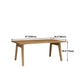 Solid Wood Top Dining Table Traditional Luxury Rectangle Table with 4 Wood Legs Clearhalo 'Dining Tables & Seating' 'Dining Tables' 'dining_table' 'furn' 'furn_dining_table' 'Furniture' 'furniture_dining_table' 'Kitchen & Dining Furniture' 'kitchen' 'kitchen_dining_table' 4985572