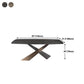 Traditional Luxury Dining Table Stone and Metal Pedestal Casual Dining Table Clearhalo 'Dining Tables & Seating' 'Dining Tables' 'dining_table' 'furn' 'furn_dining_table' 'Furniture' 'furniture_dining_table' 'Kitchen & Dining Furniture' 'kitchen' 'kitchen_dining_table' 4985602
