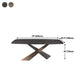 Traditional Luxury Dining Table Stone and Metal Pedestal Casual Dining Table Clearhalo 'Dining Tables & Seating' 'Dining Tables' 'dining_table' 'furn' 'furn_dining_table' 'Furniture' 'furniture_dining_table' 'Kitchen & Dining Furniture' 'kitchen' 'kitchen_dining_table' 4985605
