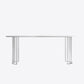 White Stone Dining Table Contemporary Dining Table with Sled Base Oval Without Chairs Clearhalo 'Dining Tables & Seating' 'Dining Tables' 'dining_table' 'furn' 'furn_dining_table' 'Furniture' 'furniture_dining_table' 'Kitchen & Dining Furniture' 'kitchen' 'kitchen_dining_table' 4985616