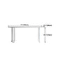 White Stone Dining Table Contemporary Dining Table with Sled Base Clearhalo 'Dining Tables & Seating' 'Dining Tables' 'dining_table' 'furn' 'furn_dining_table' 'Furniture' 'furniture_dining_table' 'Kitchen & Dining Furniture' 'kitchen' 'kitchen_dining_table' 4985627
