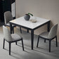 Industrial Sintered Stone Dining Table Solid Wood Dining Table for Dining Room 39.4"L x 39.4"W x 29.5"H Without Chairs Clearhalo 'Dining Tables & Seating' 'Dining Tables' 'dining_table' 'furn' 'furn_dining_table' 'Furniture' 'furniture_dining_table' 'Kitchen & Dining Furniture' 'kitchen' 'kitchen_dining_table' 4985650