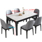 Industrial Sintered Stone Dining Table Solid Wood Dining Table for Dining Room Clearhalo 'Dining Tables & Seating' 'Dining Tables' 'dining_table' 'furn' 'furn_dining_table' 'Furniture' 'furniture_dining_table' 'Kitchen & Dining Furniture' 'kitchen' 'kitchen_dining_table' 4985661