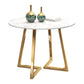 Sintered Stone Top Modern White Table for Restaurant Round Dining Table with Pedestal Base Clearhalo 'Dining Tables & Seating' 'Dining Tables' 'dining_table' 'furn' 'furn_dining_table' 'Furniture' 'furniture_dining_table' 'Kitchen & Dining Furniture' 'kitchen' 'kitchen_dining_table' 4985689