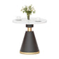 Luxury Sintered Stone Top Dining Table Indoor Round Table with Metal Pedestal Clearhalo 'Dining Tables & Seating' 'Dining Tables' 'dining_table' 'furn' 'furn_dining_table' 'Furniture' 'furniture_dining_table' 'Kitchen & Dining Furniture' 'kitchen' 'kitchen_dining_table' 4985719