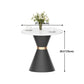 Luxury Sintered Stone Top Dining Table Indoor Round Table with Metal Pedestal Clearhalo 'Dining Tables & Seating' 'Dining Tables' 'dining_table' 'furn' 'furn_dining_table' 'Furniture' 'furniture_dining_table' 'Kitchen & Dining Furniture' 'kitchen' 'kitchen_dining_table' 4985725