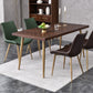 Rectangle Dining Side Table Traditional Luxury Solid Wood Dinner Table with 4 Legs 55.1"L x 31.5"W x 29.5"H Without Chairs Clearhalo 'Dining Tables & Seating' 'Dining Tables' 'dining_table' 'furn' 'furn_dining_table' 'Furniture' 'furniture_dining_table' 'Kitchen & Dining Furniture' 'kitchen' 'kitchen_dining_table' 4985728