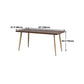 Rectangle Dining Side Table Traditional Luxury Solid Wood Dinner Table with 4 Legs Clearhalo 'Dining Tables & Seating' 'Dining Tables' 'dining_table' 'furn' 'furn_dining_table' 'Furniture' 'furniture_dining_table' 'Kitchen & Dining Furniture' 'kitchen' 'kitchen_dining_table' 4985743
