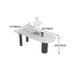 Modern Style Dining Table White Sintered Stone Dining Table with Black Base for Kitchen Clearhalo 'Dining Tables & Seating' 'Dining Tables' 'dining_table' 'furn' 'furn_dining_table' 'Furniture' 'furniture_dining_table' 'Kitchen & Dining Furniture' 'kitchen' 'kitchen_dining_table' 4985757