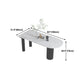 Modern Style Dining Table White Sintered Stone Dining Table with Black Base for Kitchen Clearhalo 'Dining Tables & Seating' 'Dining Tables' 'dining_table' 'furn' 'furn_dining_table' 'Furniture' 'furniture_dining_table' 'Kitchen & Dining Furniture' 'kitchen' 'kitchen_dining_table' 4985758