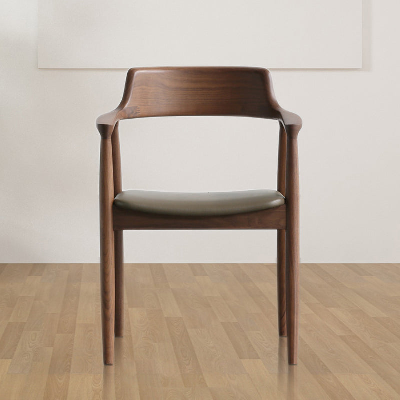 Arm Dining Chairs Contemporary Solid Wood Side Chairs for Dining Room Clearhalo 'Dining Chairs' 'Dining Tables & Seating' 'dining_chair' 'furn' 'furn_dining_chair' 'Furniture' 'furniture_dining_chair' 'Kitchen & Dining Furniture' 4985799