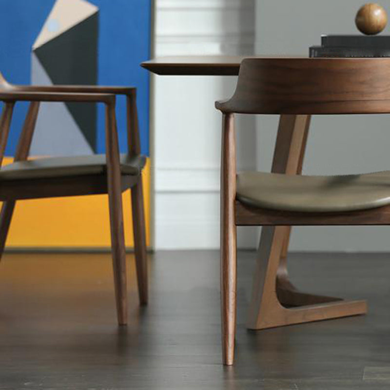 Arm Dining Chairs Contemporary Solid Wood Side Chairs for Dining Room Clearhalo 'Dining Chairs' 'Dining Tables & Seating' 'dining_chair' 'furn' 'furn_dining_chair' 'Furniture' 'furniture_dining_chair' 'Kitchen & Dining Furniture' 4985810