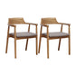 Arm Dining Chairs Contemporary Solid Wood Side Chairs for Dining Room Gray 2 Piece Set Brown Clearhalo 'Dining Chairs' 'Dining Tables & Seating' 'dining_chair' 'furn' 'furn_dining_chair' 'Furniture' 'furniture_dining_chair' 'Kitchen & Dining Furniture' 4985812