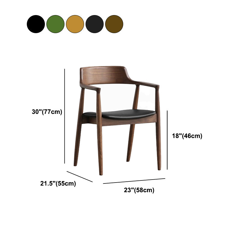 Arm Dining Chairs Contemporary Solid Wood Side Chairs for Dining Room Clearhalo 'Dining Chairs' 'Dining Tables & Seating' 'dining_chair' 'furn' 'furn_dining_chair' 'Furniture' 'furniture_dining_chair' 'Kitchen & Dining Furniture' 4985826