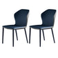 Armless Dining Chairs Contemporary Faux Leather Side Chairs for Dining Room Blue 2 Piece Set Clearhalo 'Dining Chairs' 'Dining Tables & Seating' 'dining_chair' 'furn' 'furn_dining_chair' 'Furniture' 'furniture_dining_chair' 'Kitchen & Dining Furniture' 4985903