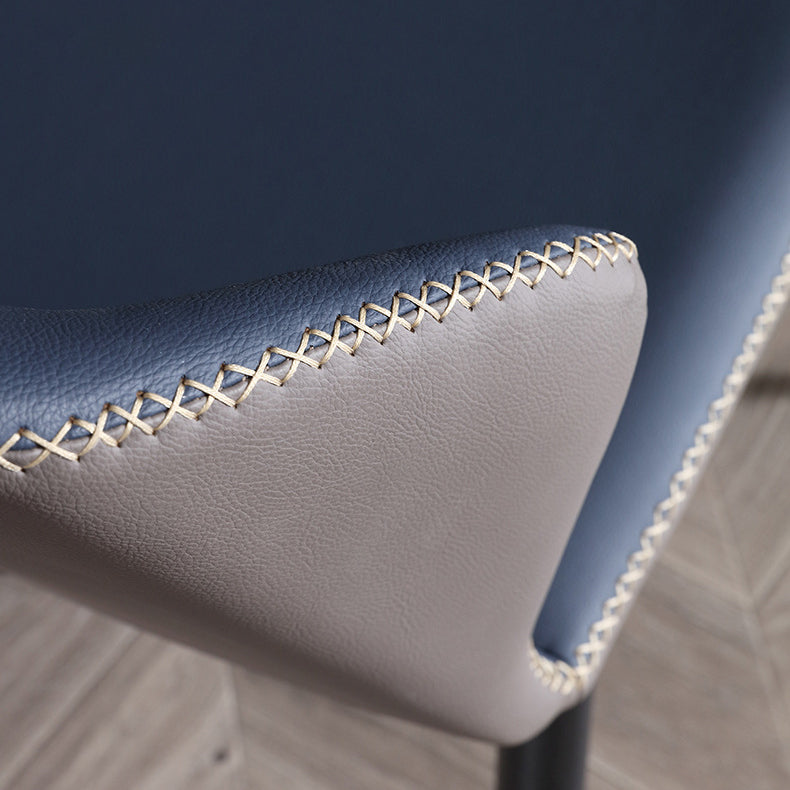 Armless Dining Chairs Contemporary Faux Leather Side Chairs for Dining Room Clearhalo 'Dining Chairs' 'Dining Tables & Seating' 'dining_chair' 'furn' 'furn_dining_chair' 'Furniture' 'furniture_dining_chair' 'Kitchen & Dining Furniture' 4985909