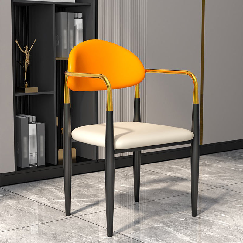 Modern Dining Room Side Chairs Arm Dining Chairs for Kitchen Clearhalo 'Dining Chairs' 'Dining Tables & Seating' 'dining_chair' 'furn' 'furn_dining_chair' 'Furniture' 'furniture_dining_chair' 'Kitchen & Dining Furniture' 4985941