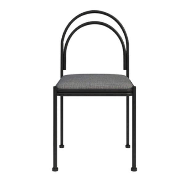 Contemporary Upholstered Armless Dining Chair Open Back Dining Chair for Home Dark Gray 1 Piece Clearhalo 'Dining Chairs' 'Dining Tables & Seating' 'dining_chair' 'furn' 'furn_dining_chair' 'Furniture' 'furniture_dining_chair' 'Kitchen & Dining Furniture' 4985969