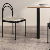 Contemporary Upholstered Armless Dining Chair Open Back Dining Chair for Home Clearhalo 'Dining Chairs' 'Dining Tables & Seating' 'dining_chair' 'furn' 'furn_dining_chair' 'Furniture' 'furniture_dining_chair' 'Kitchen & Dining Furniture' 4985970