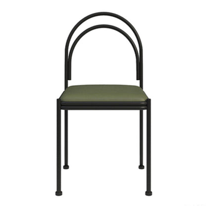 Contemporary Upholstered Armless Dining Chair Open Back Dining Chair for Home Green 1 Piece Clearhalo 'Dining Chairs' 'Dining Tables & Seating' 'dining_chair' 'furn' 'furn_dining_chair' 'Furniture' 'furniture_dining_chair' 'Kitchen & Dining Furniture' 4985979