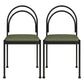 Contemporary Upholstered Armless Dining Chair Open Back Dining Chair for Home Green 2 Piece Set Clearhalo 'Dining Chairs' 'Dining Tables & Seating' 'dining_chair' 'furn' 'furn_dining_chair' 'Furniture' 'furniture_dining_chair' 'Kitchen & Dining Furniture' 4985980