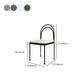 Contemporary Upholstered Armless Dining Chair Open Back Dining Chair for Home Clearhalo 'Dining Chairs' 'Dining Tables & Seating' 'dining_chair' 'furn' 'furn_dining_chair' 'Furniture' 'furniture_dining_chair' 'Kitchen & Dining Furniture' 4985982