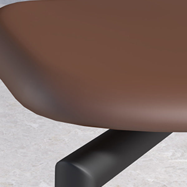 Faux Leather Side Chair Contemporary Open Back Dining Room Chair Clearhalo 'Dining Chairs' 'Dining Tables & Seating' 'dining_chair' 'furn' 'furn_dining_chair' 'Furniture' 'furniture_dining_chair' 'Kitchen & Dining Furniture' 4985996