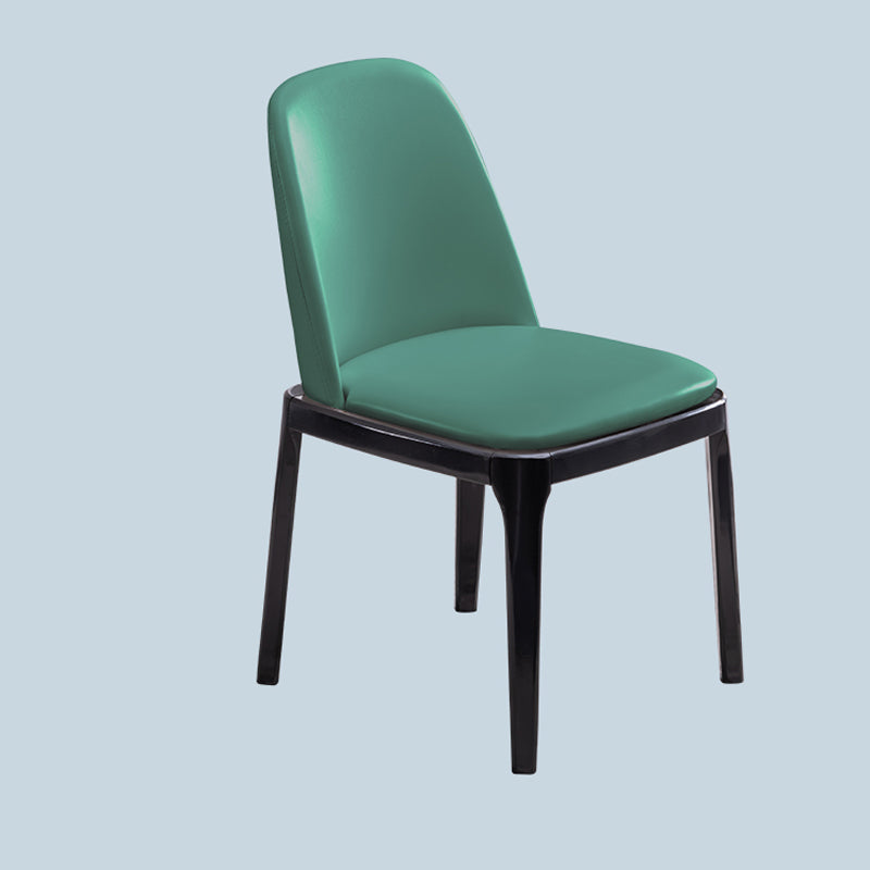 Modern Style Side Chair Leather Indoor Dining Chair with Wooden Legs Clearhalo 'Dining Chairs' 'Dining Tables & Seating' 'dining_chair' 'furn' 'furn_dining_chair' 'Furniture' 'furniture_dining_chair' 'Kitchen & Dining Furniture' 4986022