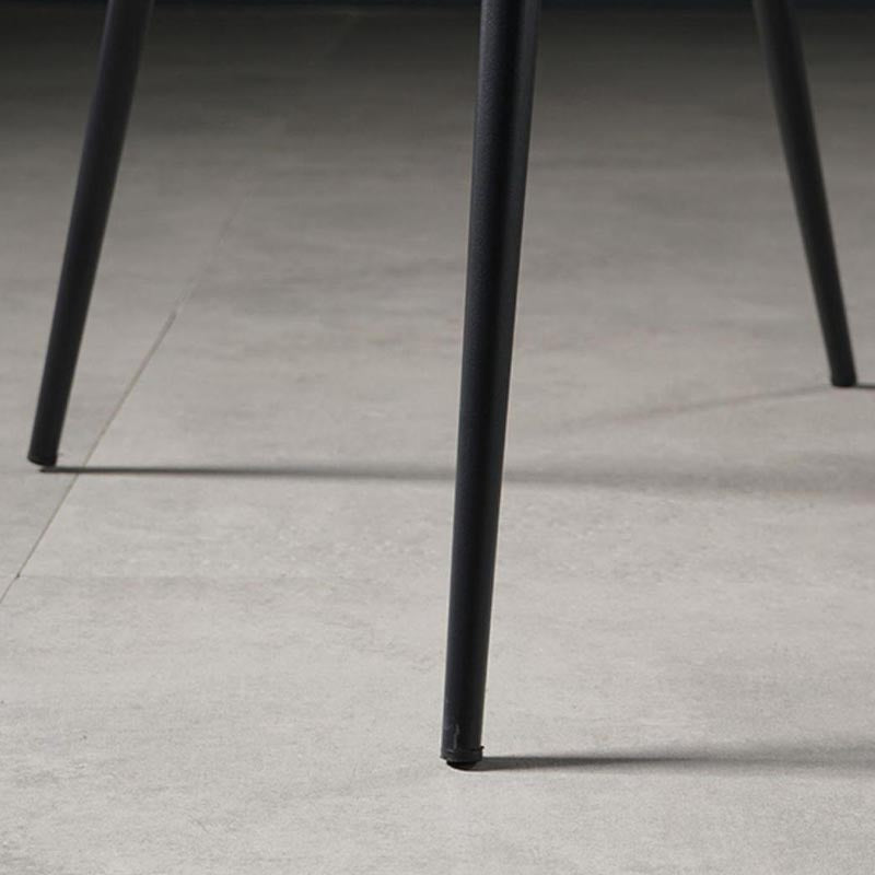 Metal Contemporary Kitchen Dining Chair Arm Solid Back Chair Clearhalo 'Dining Chairs' 'Dining Tables & Seating' 'dining_chair' 'Furniture' 'furniture_dining_chair' 'Kitchen & Dining Furniture' 4986076