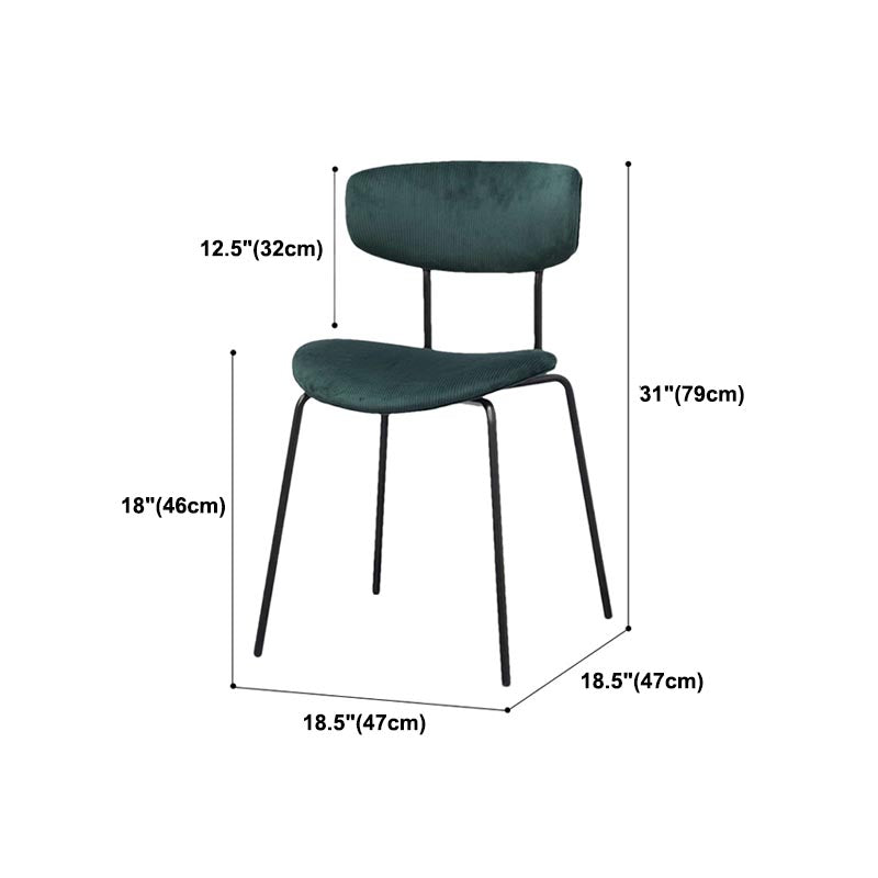 Open Back Side Chair Modern Style Dining Chair for Dining Room Clearhalo 'Dining Chairs' 'Dining Tables & Seating' 'dining_chair' 'Furniture' 'furniture_dining_chair' 'Kitchen & Dining Furniture' 4986099