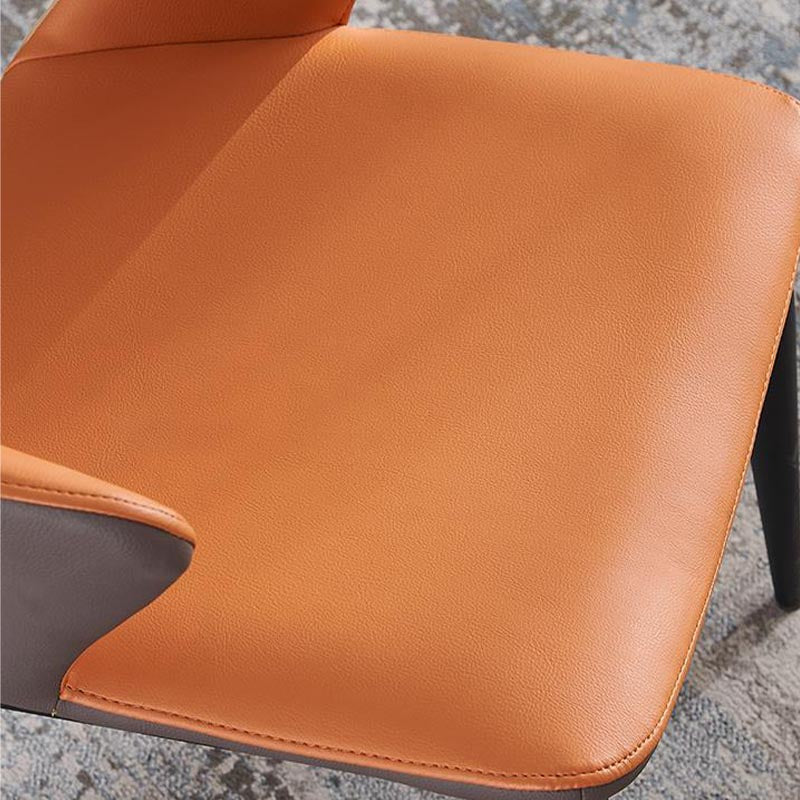 Metal Contemporary Dining Room Chair Metallic Finish Open Back Dining Side Chair Clearhalo 'Dining Chairs' 'Dining Tables & Seating' 'dining_chair' 'furn' 'furn_dining_chair' 'Furniture' 'furniture_dining_chair' 'Kitchen & Dining Furniture' 4986112