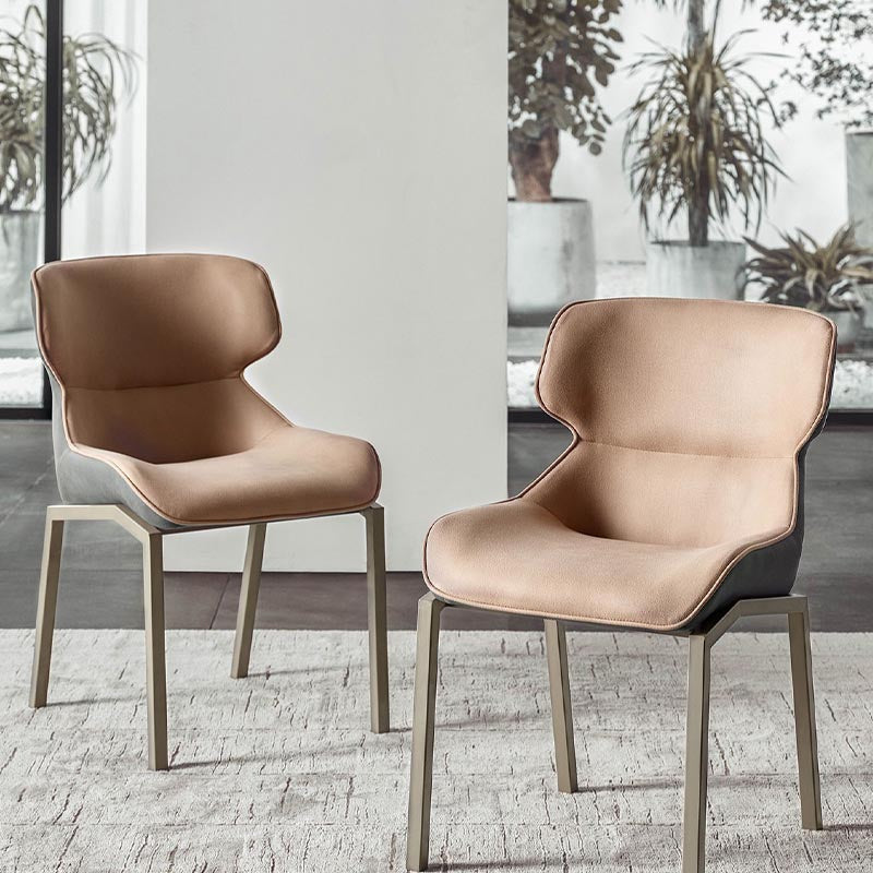 Modern Style Parsons Side Chair Indoor Dining Chair with Metal Base Clearhalo 'Dining Chairs' 'Dining Tables & Seating' 'dining_chair' 'furn' 'furn_dining_chair' 'Furniture' 'furniture_dining_chair' 'Kitchen & Dining Furniture' 4986124