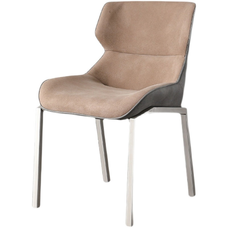 Modern Style Parsons Side Chair Indoor Dining Chair with Metal Base Clearhalo 'Dining Chairs' 'Dining Tables & Seating' 'dining_chair' 'furn' 'furn_dining_chair' 'Furniture' 'furniture_dining_chair' 'Kitchen & Dining Furniture' 4986128