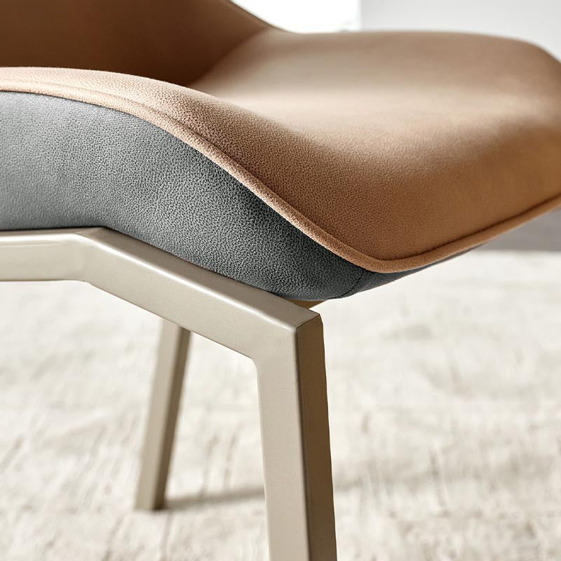 Modern Style Parsons Side Chair Indoor Dining Chair with Metal Base Clearhalo 'Dining Chairs' 'Dining Tables & Seating' 'dining_chair' 'furn' 'furn_dining_chair' 'Furniture' 'furniture_dining_chair' 'Kitchen & Dining Furniture' 4986134