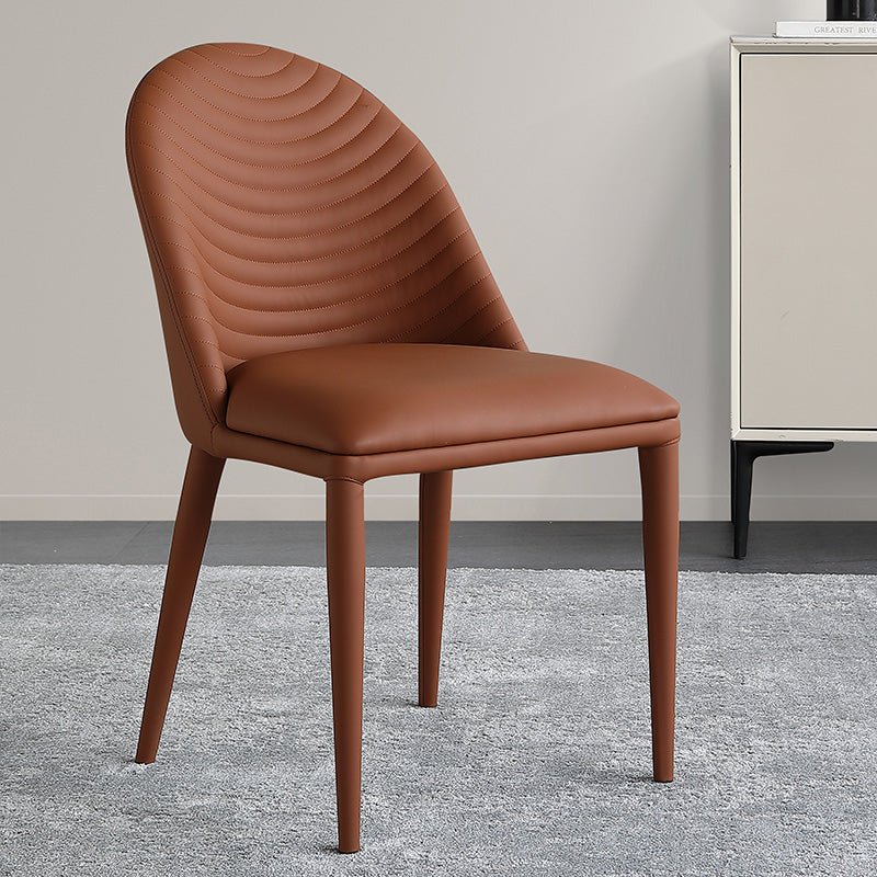 Glam Style Side Chair Leather Dining Side Chair for Dining Room Clearhalo 'Dining Chairs' 'Dining Tables & Seating' 'dining_chair' 'furn' 'furn_dining_chair' 'Furniture' 'furniture_dining_chair' 'Kitchen & Dining Furniture' 4986156