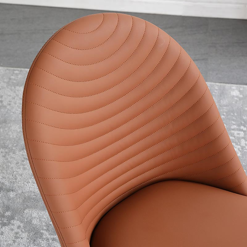 Glam Style Side Chair Leather Dining Side Chair for Dining Room Clearhalo 'Dining Chairs' 'Dining Tables & Seating' 'dining_chair' 'furn' 'furn_dining_chair' 'Furniture' 'furniture_dining_chair' 'Kitchen & Dining Furniture' 4986160