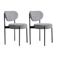 Glam Style Dining Chair Open Back Side Chair for Dining Room Black White 2 Piece Set Clearhalo 'Dining Chairs' 'Dining Tables & Seating' 'dining_chair' 'furn' 'furn_dining_chair' 'Furniture' 'furniture_dining_chair' 'Kitchen & Dining Furniture' 4986173