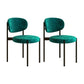 Glam Style Dining Chair Open Back Side Chair for Dining Room Green 2 Piece Set Clearhalo 'Dining Chairs' 'Dining Tables & Seating' 'dining_chair' 'furn' 'furn_dining_chair' 'Furniture' 'furniture_dining_chair' 'Kitchen & Dining Furniture' 4986180