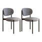 Glam Style Dining Chair Open Back Side Chair for Dining Room Grey 2 Piece Set Clearhalo 'Dining Chairs' 'Dining Tables & Seating' 'dining_chair' 'furn' 'furn_dining_chair' 'Furniture' 'furniture_dining_chair' 'Kitchen & Dining Furniture' 4986198