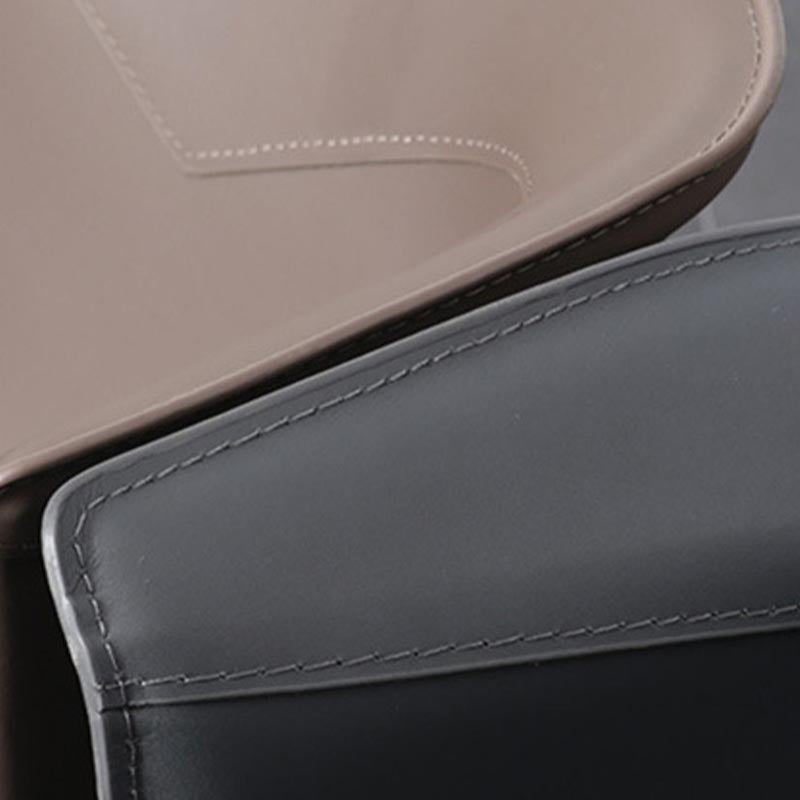 Metal Contemporary Indoor Chair with Leather Legs Matte Finish Side Chair for Dining Room Clearhalo 'Dining Chairs' 'Dining Tables & Seating' 'dining_chair' 'furn' 'furn_dining_chair' 'Furniture' 'furniture_dining_chair' 'Kitchen & Dining Furniture' 4986214