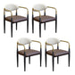 Modern Style Arm Chair Leather Open Back Dining Chair for Dining Room Coffee 4 Piece Set Clearhalo 'Dining Chairs' 'Dining Tables & Seating' 'dining_chair' 'furn' 'furn_dining_chair' 'Furniture' 'furniture_dining_chair' 'Kitchen & Dining Furniture' 4986269