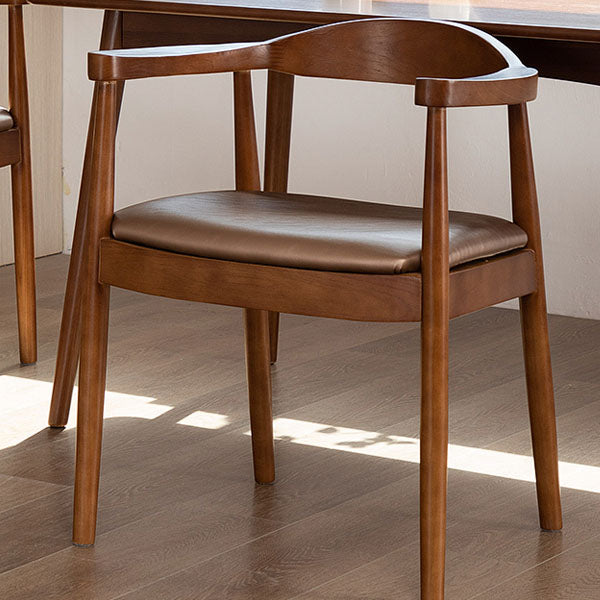 Modern Style Arm Chair Solid Wood Open Back Indoor Dining Chair Clearhalo 'Dining Chairs' 'Dining Tables & Seating' 'dining_chair' 'furn' 'furn_dining_chair' 'Furniture' 'furniture_dining_chair' 'Kitchen & Dining Furniture' 4986276
