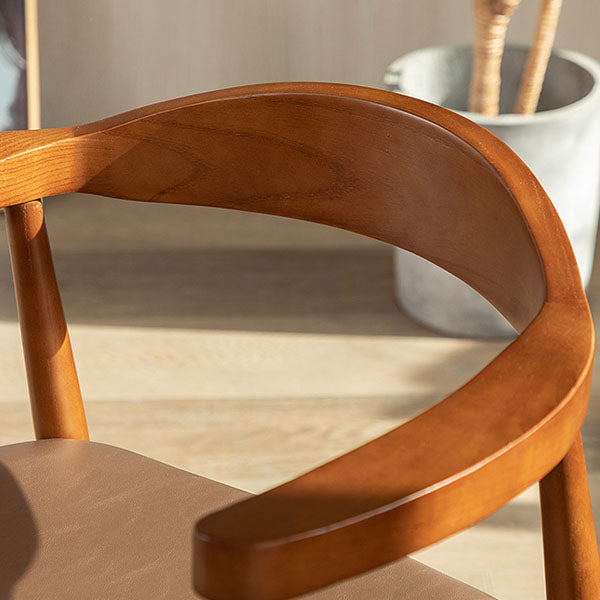 Modern Style Arm Chair Solid Wood Open Back Indoor Dining Chair Clearhalo 'Dining Chairs' 'Dining Tables & Seating' 'dining_chair' 'furn' 'furn_dining_chair' 'Furniture' 'furniture_dining_chair' 'Kitchen & Dining Furniture' 4986284