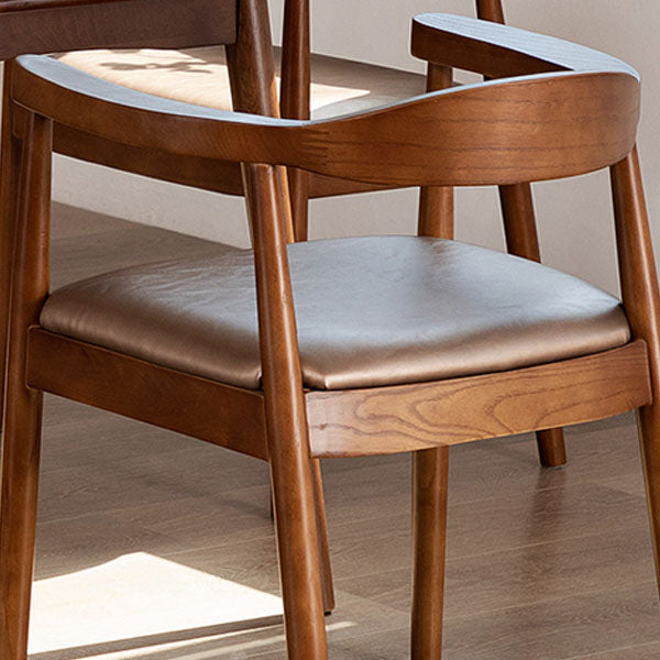 Modern Style Arm Chair Solid Wood Open Back Indoor Dining Chair Clearhalo 'Dining Chairs' 'Dining Tables & Seating' 'dining_chair' 'furn' 'furn_dining_chair' 'Furniture' 'furniture_dining_chair' 'Kitchen & Dining Furniture' 4986286